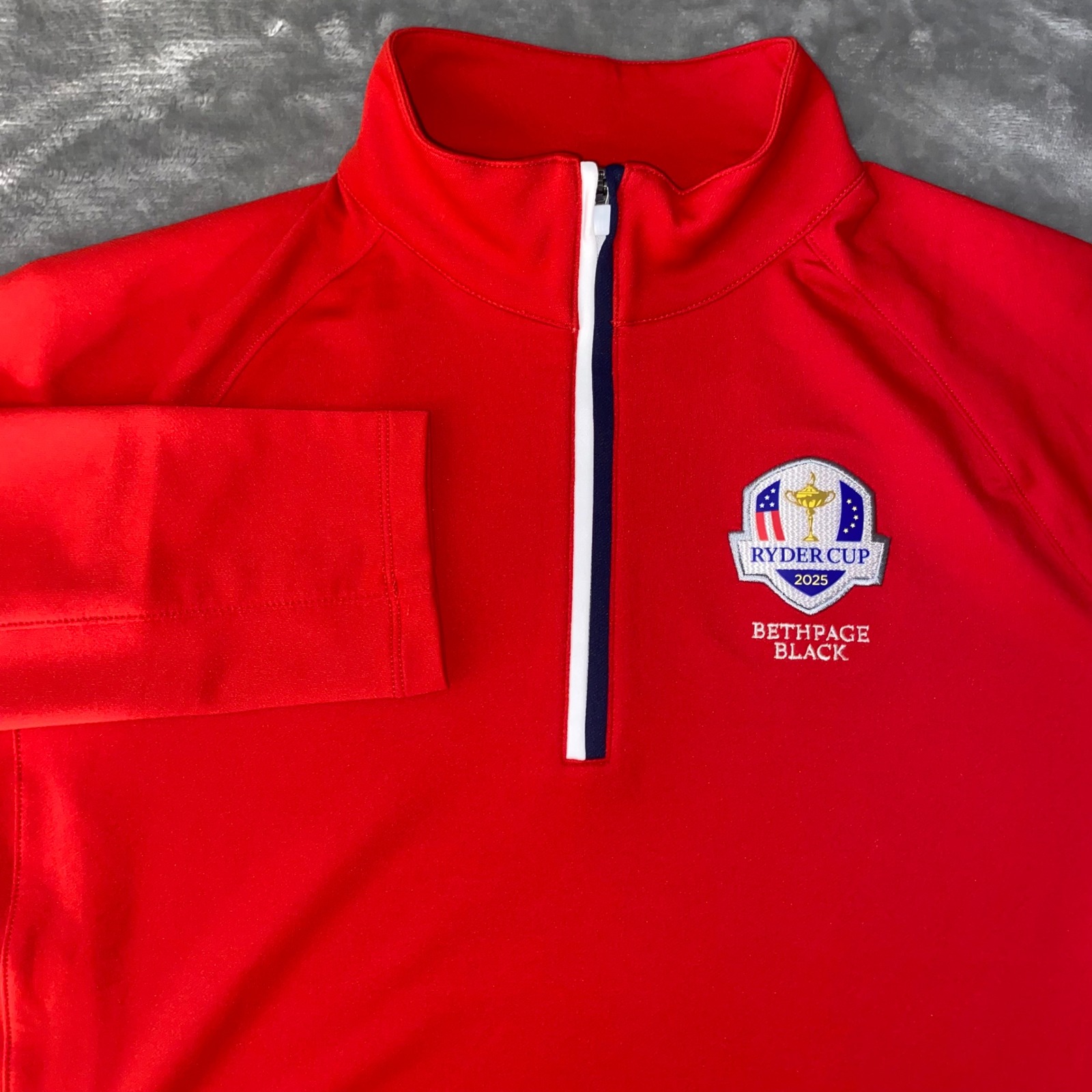 Walter Hagen Womens Ryder Cup Bethpage Black Performance 1/4 Zip Golf Top S Nwt